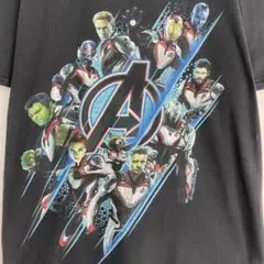 Tシャツ　アベンジャーズ マーベル プリント ブラック メンズ M・L相当
