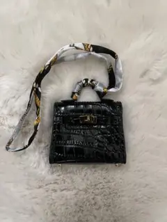 新品・未使用♪バッグ型バッグチャーム・黒