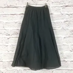 r81 UNIQLO ロングスカート ゴムウエスト フレアスカート