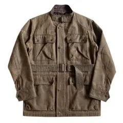 00s Unknown マイクロスエード ハンティングジャケット フェード コア