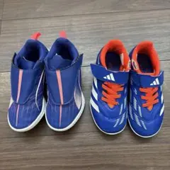サッカーシューズ 2足セット（アディダス・プーマ）17cm