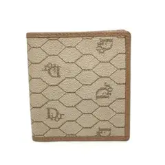 Christian Dior クリスチャンディオール 二つ折り財布 ハニカム
