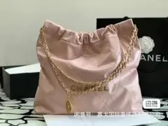 CHANEL ピンク キルティング ショルダーバッグ