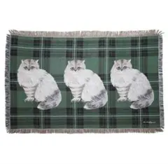 新品　松尾ミユキ　タペストリー ラグ　153×90cm lin 猫　ねこ　ネコ