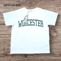 新品☆【SHOO-LA-RUE】シューラルー トップス ロゴ入り 半袖Tシャツ