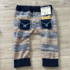 ①新品タグ付き ブルー FIRST COUNT 90cm パンツ ベビー ズボン