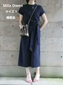 美品✨Mila Owen（ミラオーウェン）オールインワン ネイビー