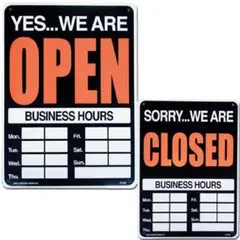 看板 店舗用 OPEN CLOSED 両面 サインボード 黒 オープン クローズ