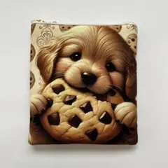 ハンドメイド　ゴールデンレトリバー　ポーチ