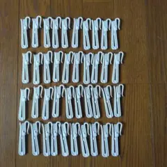 カーテンアジャスターフック 40個セット オフホワイト