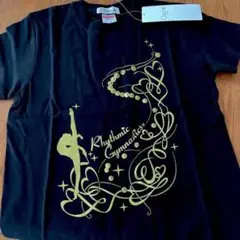 新体操 Tシャツ 黒 金色デザイン