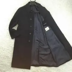 希少カシミヤ100%◎D'URBAN ロングステンカラーコート 現行タグ 美品