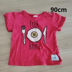 SKÄPE フォークとナイフ Tシャツ 90cm