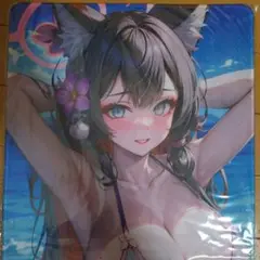 オリジナル プレイマット　制服 美少女 コスプレ 女子学生 ビキニ 巨乳