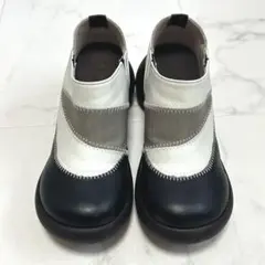 リゲッタカヌー エッグヒール サイドゴア パッチワークコンフォート シューズ