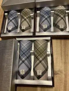 新品未使用✨GONDOLA✨紳士ハンカチ✨3箱セット✨