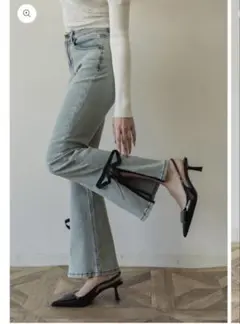 美品　[RANCLIC] ランクリック デニムパンツ　Mサイズ セール】RCロゴプリントデニムパンツ（デニムパンツ）｜RANCLIC