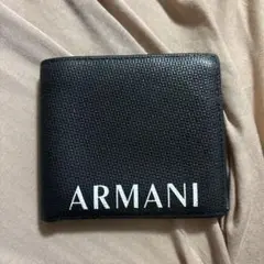 ARMANI exchange 二つ折り財布 ブラック