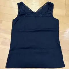 最終値下げ　♡美品♡前後着レースタンクトップ　Lサイズ　ブラック