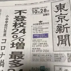 ★☆東京新聞10月28日☆★
