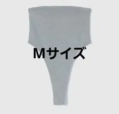 searoomlynn ハーフミラノカッティングBODYスーツ ヘザーグレー M