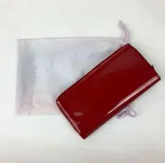 【新品】エナメル ポールスミス 長財布 ポールスミス 赤 ハート