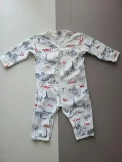 Petit Bateau オーガニックコットンロンパース 12ヶ月