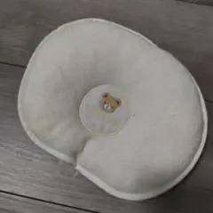 ドーナツ型ベビーマクラ クマ刺繍入り　ミキハウス
