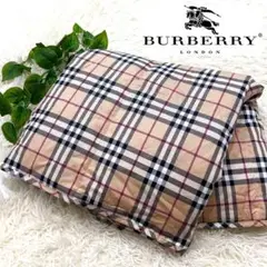 未使用✨BURBERRY バーバリー＊羽毛ひざ掛け ノバチェック 西川産業