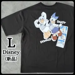 【新品】ディズニー ドナルド デイジー 制服 半袖 Tシャツ シール付き L