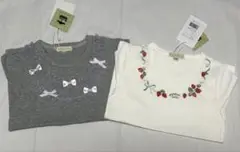 新品　タグ付き　パンパンチュチュ　半袖トップス120 2点セット