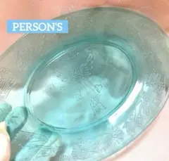 Person s パーソンズ　ブルーグラス　エンジェルオーバルプレート　皿