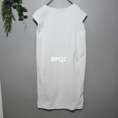 美品【BPQC 】ホワイト ノースリーブワンピース サイズF