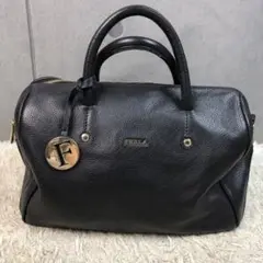 FURLA ハンドバッグ ボストンバック 黒 ブラック