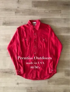 【美品】【ビンテージ】プレンティス　シャモアシャツ　80-90’sアメリカ製