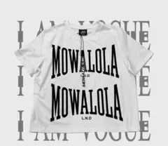 Mowalola Double Logo Tシャツ グランジ y2k