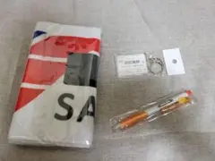 新品未開封 三陸鉄道グッズ マフラータオル ボールペン 浪板海岸駅キーホルダー