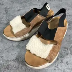 【UGG】 アグ ブラウン 厚底 サンダル