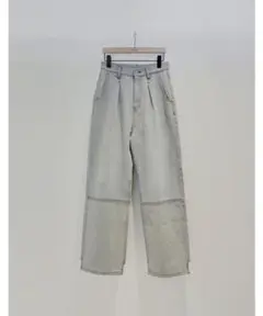 新品 イエン YENN HIGH RISE TUCK WIDE PANTS 40