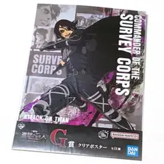 一番くじ 進撃の巨人 G賞 クリアポスター ハンジ・ゾエ