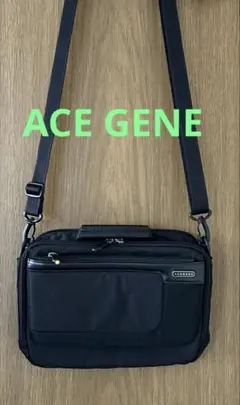 ACE GENE メンズ ショルダーバック　黒