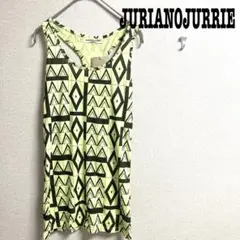JURIANOJURRIE　ノースリーブカットソー　ラインストーン　幾何学模様