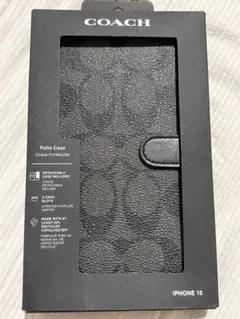 COACH iPhone 15 手帳型ケース　未使用