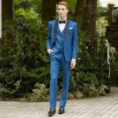 極美品 ワタナベウエディング　カノニコ　スリーピース　タキシード　結婚式　二次会