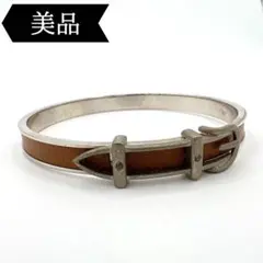 ◇エルメス◇ブレスレット/シルバー/ブラウン