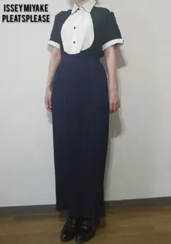 pleatsplease ロングスカート