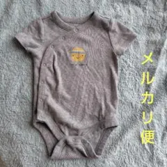 GAP　ベビー服　60cm　baby GAP　灰色　前開き ボタン　半袖