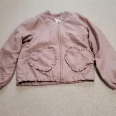 美品　秋冬　子供服　キッズ　女の子　140cm　 ハート型ポケット ジャケット