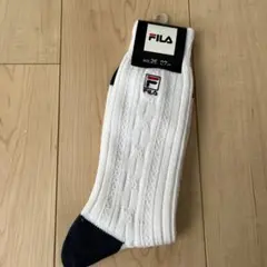 【新品】FILA メンズ靴下　ホワイト　25-27cm