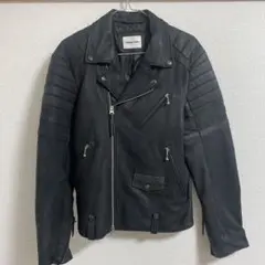 monkeytime 羊革 本革 ダブル パデットライダースジャケット M